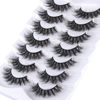 Picture of Mebver False Eyelashes Cat Eye Faux Mink Lashes Natural Look Fluffy Wispy Lashes That Look Like Extensions Pestañas Postizas D Curl Lash Strips Short Fox, 7 Pairs Pack