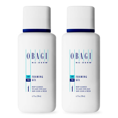 Picture of Obagi Nu-Derm Foaming Gel - Gel-Based Cleanser for Normal to Oily & Sensitive Skin - Two Pack, 2 * 6.7 oz