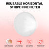 Picture of MelodySusie Nail Dust Collector Replacement Filter 4 Pack, Reusable Dust Filter for MelosySusie Nail Dust Collector Vacuum Fan Dust Collector Extractor Electric Dust Suction Machine