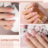 Picture of RARJSM Nude Gel Polish Set Jelly Pink Collection of 6 Transparent Natural Colors Sheer Pink Milky Mavue Purple Light Brown French Manicure LED UV Gel Nail Polish Soak Off Curing Requires Home Salon