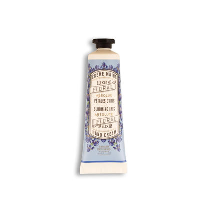 Picture of Panier des Sens - Small Hand Cream for Dry Cracked Hands - Blooming Iris Mini Hand Lotion for Dry Skin - With Shea Butter and Olive Oil - Hand Care 97% Natural Ingredients - Travel Size 1 floz