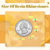 Picture of 5000PCS 3mm Resin Jelly Rhinestones in Bulk (Lemon Yellow AB), Bedazzling Flatback Crystals Rhinestones for Crafting DIY Nail Decoration, Gems Diomand Charms for Tumbler Shoes Clothing Fabric