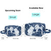 Picture of Narwey Travel Toiletry Bag for Women Traveling Dopp Kit Makeup Bag Organizer for Toiletries Accessories Cosmetics (Blue Lotus)