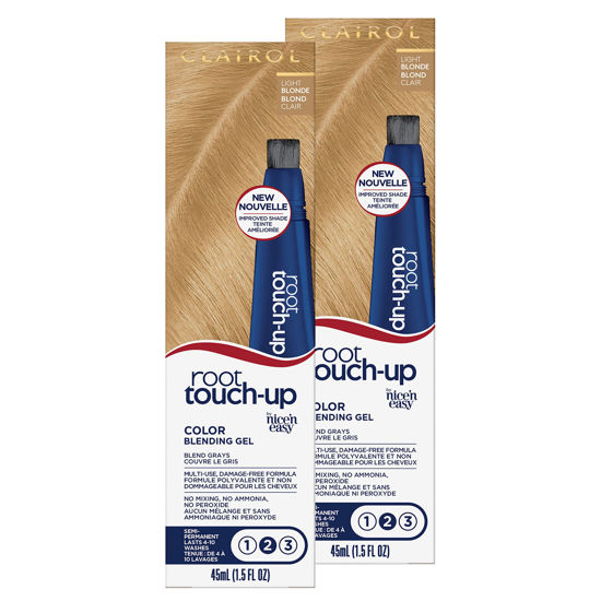 Picture of Clairol Root Touch-Up Semi-Permanent Hair Color Blending Gel, 8 Blonde, Pack of 2