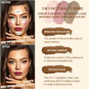Picture of 3Pcs Cream Contour Stick Makeup Kit, Shades with Highlighter Stick,Blush Stick and Bronzer Stick for Sculpt the Cheeks, Long Lasting, Waterproof, Dewy & Matte Finish, LIGHT MEDIUM (#02,05,06)