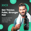 Picture of Kick Mens Shampoo - Sulfate-Free, Peppermint and Tea Tree Shampoo - Natural Botanicals for Anti Dandruff Control - Refreshes Scalp - Cruelty-Free 17oz