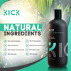 Picture of Kick Mens Shampoo - Sulfate-Free, Peppermint and Tea Tree Shampoo - Natural Botanicals for Anti Dandruff Control - Refreshes Scalp - Cruelty-Free 17oz