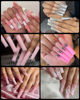 Picture of XXL Square Soft Gel Nail Tips, BORNBYME 120 PCS Half Matte False Nails Tips Nail Extenison Tips Gel X Nail Tips Acrylic False Nail Tips
