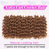 Picture of 7 Packs GoGo Curl Crochet Hair 10 Inch Short Curly Crochet Hair for Women Water Wave Beach Curl Deep Twist Crochet Braids Synthetic Braiding Hair Extensions (10 Inch, #30)