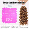 Picture of 7 Packs GoGo Curl Crochet Hair 10 Inch Short Curly Crochet Hair for Women Water Wave Beach Curl Deep Twist Crochet Braids Synthetic Braiding Hair Extensions (10 Inch, #30)