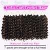 Picture of 7 Packs GoGo Curl Crochet Hair 12 Inch Short Curly Crochet Hair for Women Water Wave Beach Curl Deep Twist Crochet Braids Synthetic Braiding Hair Extensions (12 Inch, P30)