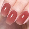 Picture of AILLSA Nude Gel Polish Twilight Red Jelly Gel Nail Polish Raspberry Color Translucent Gel Polish Long Lasting Sheer Wine Neutral Nails Soak Off U V Gel for Nail Art at Home Valentine Gift 0.51 Fl Oz