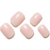 Picture of GLAMERMAID Extra Short Press on Nails, Nude Pink Fake Nails Short Squoval, Natural Round Square Glue on Nails Glossy Gel, Acrylic Metal False Nail Kits for Women, Reusable Stick on Full Cover Nails