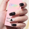 Picture of AILLSA Black Jelly Gel Nail Polish Forest Night Translucent Gel Polish Dark Color Sheer Gel Polish Long Lasting Ink Black Halloween Nails Soak Off U V Gel for Nail Art at Home 0.51 Oz GB133