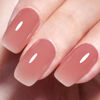 Picture of AILLSA Nude Gel Polish Tipsy Red Jelly Gel Nail Polish Sheer Neutral Color Translucent Gel Polish Long Lasting Blush Red Natural Nails Soak Off U V Gel for Nail Art at Home Valentine Gift 0.51 Oz ZD26