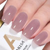 Picture of AILLSA Nude Gel Polish Crystal Violet Jelly Gel Nail Polish light Purple Translucent Gel Polish Long Lasting Sheer Neutral Color Nails Soak Off U V Gel for Nail Art at Home Valentine Gift 0.51 Oz GD62