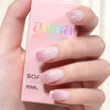 Picture of AILLSA Nude Gel Polish Crystal Violet Jelly Gel Nail Polish light Purple Translucent Gel Polish Long Lasting Sheer Neutral Color Nails Soak Off U V Gel for Nail Art at Home Valentine Gift 0.51 Oz GD62