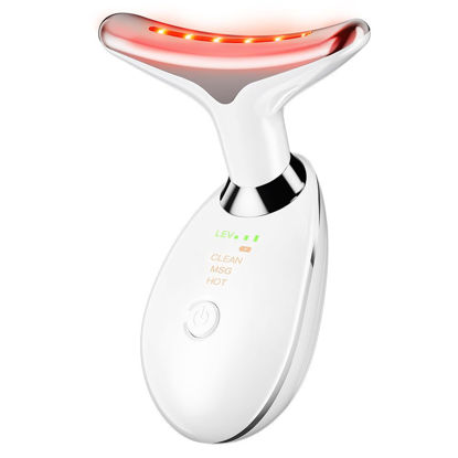 Picture of Neck Face Massager Face Sculpting Tool 3 Colour Modes and Vibration for Facial Massager for Double Chin