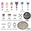 Picture of BBATT-HAPPY 197PCS Nail Charms for Acrylic Nails，Monster Eye Pill Puncture Dice Billiards Cone Pin Door Handle Mechanical Parts Nail Decorations ，Nail Accessories for Nail Art Supplies Manicure DIY