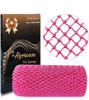 Picture of SPMKTBOZAI African Net Sponge Authentic, African Exfoliating Sponge Real African Net Black Owned, African Bath Sponge Back Scrubber, Body Exfoliator Shower Bath Accessories (Pink)