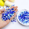 Picture of Briskbloom 60g Mix Pearls and Rhinestones, 3620PCS 2mm-10mm Flatback Rhinestones and Half Pearls for Crafts Nails Face Art Tumblers, with Tweezers Wax Pen, Blue|Green|White|Purple