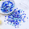 Picture of Briskbloom 60g Mix Pearls and Rhinestones, 3620PCS 2mm-10mm Flatback Rhinestones and Half Pearls for Crafts Nails Face Art Tumblers, with Tweezers Wax Pen, Blue|Green|White|Purple