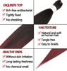 Picture of Braiding Hair 12 Inch 8 Packs Hair Extensions Professional Synthetic Braid Hair Crochet Braids, Soft Yaki Texture, Hot Water Setting Ombre Natural Black to Burgundy(12inch,#1B/Bug)