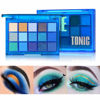 Picture of UCANBE Bright Neon Eyeshadow Makeup Palette-15 Shades High Pigmented Purple Blue Yellow Shimmer Matte Glitter Metallic Eyes Shadow Colorful Vibrant Creamy Make Up Pallets Kit - Blue Tonic…