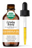 Picture of Organic Calendula Oil For Sensitive Skin - USDA Certified 100% Plant Based, Lightweight & Unscented Gentle Soothing Oil For Sensitive Skin - For Face, Skin & All Over - 2.02 Fl Oz Glass & Dropper