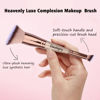 Picture of Daubigny Makeup Brushes Dual-ended Angled Foundation Brush Concealer Brush Perfect for Any Look Premium Luxe Hair Rounded Taperd Flawless Brush Ideal for Liquid, Cream, Powder,Blending,