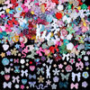 Picture of Sinyanail 300 Pieces 3D Mix Assorted Resin Nail Charms Hollow Pearl Heart Nail Art Charms Gems Gummy Bear Star Heart Flowers Acrylic Beads