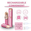 Picture of Facial Hair Remover for Women- as Seen on TV Painless Face Shaver -Mini Hair Remover, Electric Razor Shaver Portable Bikini Epilator for Lips, Chin, Armpit, Peach Fuzz, Fingers, Neck, Cheek (Rose red)
