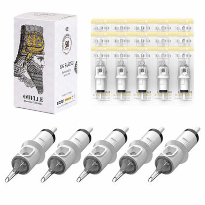 Picture of HAWINK 9RL Tattoo Needles Cartridge #12 Standard 9 Round Liner X-Taper 50PCS with Membrane Professional Disposable EN05S-50-1209RL
