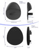 Picture of Manmihealth Silicone Back Scrubber (Thick Bristles) & Bath Glove & Face Brush Set(3PCS), Super-Exfoliating & Lathering Body Scrubber, Shower Brush, Face Scrubber Combination, with a Free Hook.(Black)