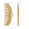 Picture of Onedor Handmade 100% Natural Green Sandalwood Hair Combs - Anti-Static Sandalwood Scent Natural Hair Detangler Wooden Comb (Oval Wide Tooth)