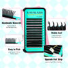 Picture of VAVALASH Y Lash Extensions C Curl 0.05mm 15mm Tray Easy Premade Volume 2D Fans Eyelash Extension YY Type Natural Volume Lashes Extension Soft Matte Black Lashes (YY-0.05-C-15mm)