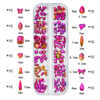 Picture of HNUIX Nail Rhinestones - 2920pcs 3D Multi Shape Size, Crystal Colorful Red Nail Gems, Flat Back, with Kit, for Nail Art, DIY Decorations