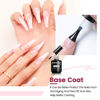 Picture of JODSONE 15ML Base Coat Gel Nail Polish Gel Glossy Quick Drying Durable Gel Soak Off Clear No Wipe DIY Home And Nail Salon