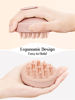 Picture of HEETA Hair Scalp Massager for Hair Growth, Shampoo Brush, Scalp Exfoliator with Soft Silicone Bristles, Scalp Scrubber for Dandruff Removal to Relieve Stress, Wet Dry Hair, Updated Material, Pink