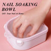 Picture of Nail Soaking Bowl, Gel Nail Polish Remover Kit, Manicure Bowl for Hand, Dip Powder Remover Tools, Nail Soak Off Bowl for Acrylic Nails, Nail Brush, Cuticle Pusher, Cuticle Peeler, 100/180 Nail File,