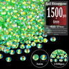 Picture of BELLEBOOST 1500pcs 6mm Resin Rhinestones Bulk, Transparent Grass Green AB Flatback Round Jelly Rhinestones Non Hotfix Crystal Gems Large Quantity Wholesale for DIY Crafts Clothes Face Makeup Manicure