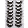 Picture of False Eyelashes Fluffy Mink Lashes 20 MM Long False Lashes 9D Cat-eye Volume Faux Mink Lashes Pack 8 Pairs by FANXITON