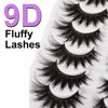 Picture of False Eyelashes Fluffy Mink Lashes 20 MM Long False Lashes 9D Cat-eye Volume Faux Mink Lashes Pack 8 Pairs by FANXITON