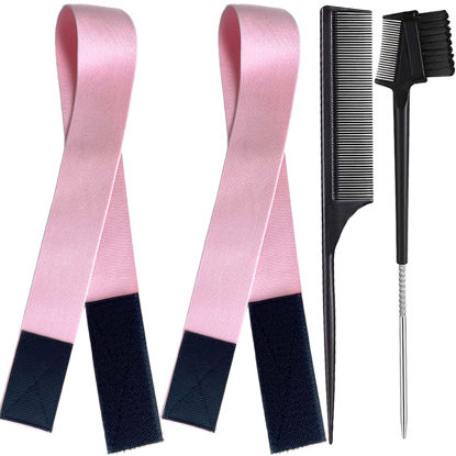 Picture of XConstellation Elastic Lace Melting Edge Bands for Wigs - Adjustable Magic Buckle Wraps to Lay and Grip Edges, 2 Pcs Wig Accessories