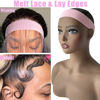 Picture of XConstellation Elastic Lace Melting Edge Bands for Wigs - Adjustable Magic Buckle Wraps to Lay and Grip Edges, 2 Pcs Wig Accessories