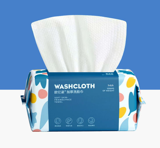 Picture of 100 Count Disposable Face Towel,Thickening Ultra Soft Washcloths,Facial Cotton Tissue,Lint-free cotton dry wipes Multi-Purpose for Skin Care,Make-up Wipes,Face Wipes and Facial Cleansing