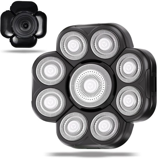 Picture of UPTARD 9D Blade Replacement Heads, Shaver Replacement Blades, Head Shavers for Bald Men, Shaver Head Replacement, Stainless Steel Rotary Blades for Electric Head Razor