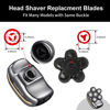 Picture of UPTARD 6D Blade Replacement Heads, Shaver Replacement Blades, Head Shavers for Bald Men, Shaver Head Replacement, Stainless Steel Rotary Blades for Electric Head Razor
