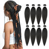 Picture of Ubeleco Pre-stretched Braiding Hair, 20" - 8 Packs Professional Synthetic Hot Water Setting, Soft Yaki Texture,No Itch Braiding Hair (20in,#2)
