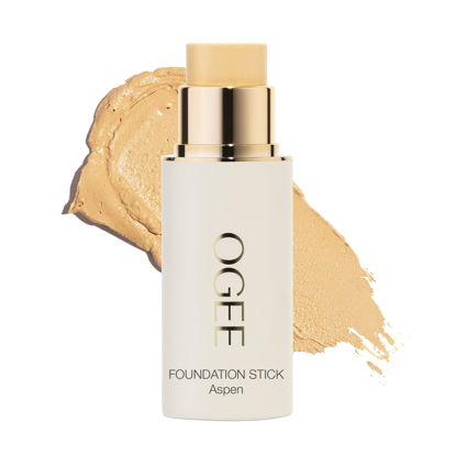 Picture of Ogee Sculpted Complexion Foundation Stick (Aspen 1.0W - Fair, Warm Undertones) Full Coverage Foundation Makeup - Instantly Balance & Even Complexion - 70% Organic Ingredients